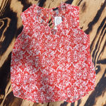 Zenobia Red and White Striped Tank Top Photo 0