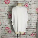 Eloquii white short sleeve twist front casual top Photo 5