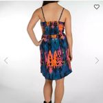 Hurley Hazel Dress Abstract Print Mini Wrap Sleeveless Cami Sundress Size L Photo 8