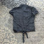 Paper Crown Anthropologie Lake District Button Down Plaid Navy Small Blue Photo 3