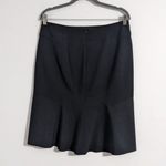 Adrienne Vittadini Charcoal Gray A-Line Skirt Size 10 Classic Gray Skirt Photo 2