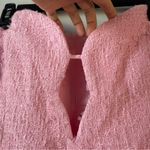 Bardot  Eleni Strapless Tweed Boucle Mini Dress Soft Pink 12 Photo 5