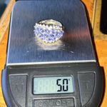 Natural Tanzanite Sterling Silver Ring Size 6 Photo 8