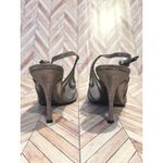 Adrianna Papell  Silver Mesh Rhinestone Embellished Slingback Heels Shoes Women 9 Photo 7