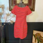 Tommy Bahama  Striped Jovanna Cotton Blend Orange Stripe Knit Dress - Sz S 💚🎀 Photo 2