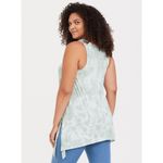 Torrid  Tie Dye Super Soft V-Neck Crochet Inset Sharkbite Hem Tank 00 Medium Photo 9