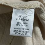 Zenana Outfitters women’s medium pull on elastic waist ties tan shorts pockets 5” casual Photo 4