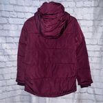 Universal Standard  NWT Burgundy Puffer Coat with Hood Photo 2