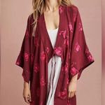 Anthropologie Floreat Embroidered Kimono Robe Photo 0