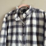 Banana Republic ✨  Wool Blend Ruffle-Collar Shirt Mediun Photo 2