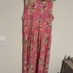 April Cornell Floral Pink Sleeveless Dress small Photo 3