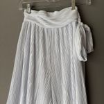Lucy in the Sky sz XS White boho wide leg pants with slits NWOT Photo 1