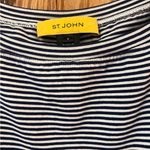 St. John  Nautical Stripe Sleevless Cap Sleeve Top Navy‎ Blue & White Size Small Photo 2
