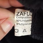 Zaful Black Teddy Jacket Plush Zip-Up Style Photo 7