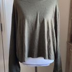Agnes & Dora NWT Baby French Terry Pullover Sweater | Olive Slub Photo 1