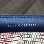 LOGO By Lori Goldstein LORI GOLDSTEIN -Snakeskin Print Envelope Clutch Purse - 100% Genuine Leather Photo 1