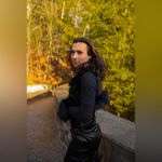 B. Smart Black Satin Dress with Faux Fur Trim Photo 2