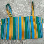 STAUD Rigina Linen Stripe Crop Top, Ibiza Stripe Size 14 New w/Tag Retail $195 Photo 1