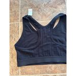 Aerie  Cozy Class Ribbed Knit Sports Bra True Black Size Large Photo 5