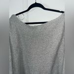 Treasure & Bond  Long Sleeve Ribbed One-Shoulder Pullover Sweater Gray Size Large Photo 12