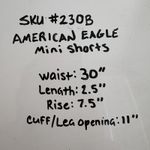 American Eagle Vintage Y2K Low Rise White Micro Shorts Sz 6 Mallcore Distressed Photo 13