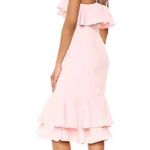 Likely 499  revolve pink ruffle midi dress Photo 1