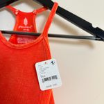 FREE PEOPLE Movement Happiness Runs Long Crop Tank in Orange Size X Photo 3