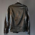 KHAN Biker Leather Jacket In Black Motorcycle Moto Slim Fit Sz Lg So Soft NWOT Photo 3