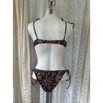 Zaful Women's Snakeskin Print Padded Underwire 2-Piece Side Tie Bikini 4 Photo 2