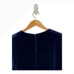 Alex Marie Jumpsuit Women 18 Navy Blue Velvet Cape Sleeves Belted Wide Leg Beth Photo 6