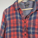 Eddie Bauer Womens Flannel Button-Up Top Pullover Shirt Plaid Size Sz S Classic Photo 1