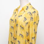 L'Agence | Camille Zebra Print Button Front Shirt Photo 5