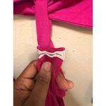 Lulus  Hot Pink Tie Front Cropped Cardigan Bolero Top Long Sleeve Size S Photo 4