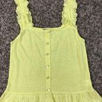 Freshman 1996 ruffle hem and straps yellow tank top Size M Photo 3