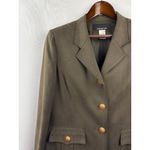 Jones New York Women’s Size 12 Olive Green Skirt & Blazer 100% Silk Set Photo 2
