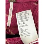 Free People  Time For Shine Mesh Cropped Smocked Pink Purple Floral Blouse Top L Photo 9