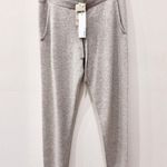NWT Minnie Rose Cashmere Tapered Leg Jogger Pants Ecru Gray Women's Size Medium Photo 4