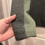 The North Face Green Grey Pink Sweater Women’s Large Cowl Neck Kangaroo Pocket Photo 3