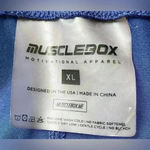Muscle Box | Women’s Blue Biker Workout Gym Athletic Shorts | Extra Large XL Photo 2