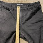 Old Navy  Jeans Womens 14 Power Straight Black High Rise Stretchy Raw Hem Ankle Photo 5