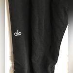Alo Yoga  Black Soft Sculpt Ruched Sides Pant Sz M Medium Photo 1