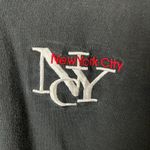 Fruit of the Loom Vintage 90s  New York City NYC V-Neck Black T-Shirt M USA Photo 13