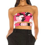 superdown Revolve Jayda buckle XXS pink camo crop top Photo 0