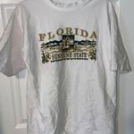 Vintage Ribbed ‘Sunshine State’ Tee White Size L Photo 0