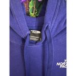 The North Face Sweatshirt Pullover Hoodie Pocket Purple Blue Women's Medium GUC Photo 2