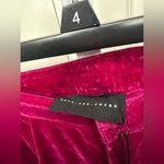 Knew One Cares Velvet Pants Fuchsia Pink High Waist Trousers New Photo 1