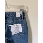 Good American  High Rise Distressed Straight Denim Jeans Blue Size 26/2 NEW Photo 6