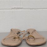 Jeffrey Campbell  shoes tan sandal leather handmade pacifico toe ring sz7/38 Photo 1