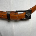 Ralph Lauren Polo Sterling Silver Buckle Leather Belt Size 28 Western Vintage Photo 14