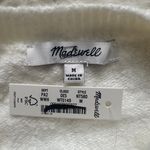 Madewell Sweater Cotton-Blend Cardigan Covered Buttons Winter White M NWT New Photo 8